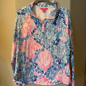 NEW! Lilly Pulitzer UPF 50+ Captain Popover Sway with Me Women's Size L